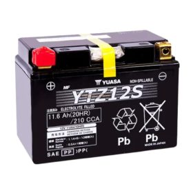 Yuasa - YTZ12S, 12V, 11Ah, 210A, Bal, Motor Akkumlátor 