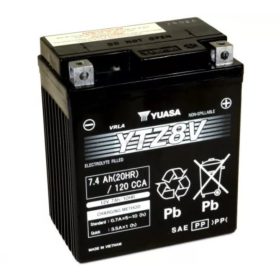 Yuasa - YTZ8V, 12V , 7.5AH, 120A, Jobb, Motor Akkumlátor