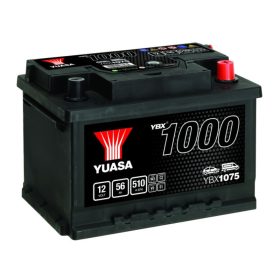   Yuasa - YBX1075, 12V, 56Ah, 510A, Ca-Ca Technológiás Indító Akkumulátor